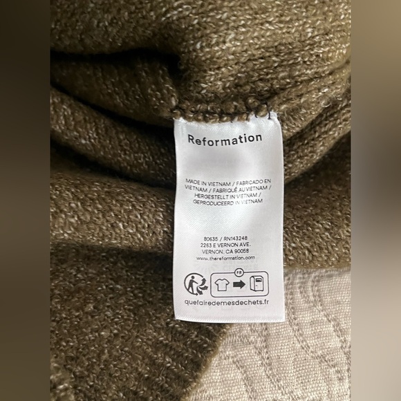Reformation Olive Green Knit Cardigan - Picture 5 of 10